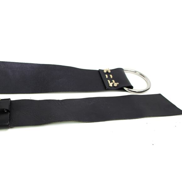 DARK BROWN GENUINE LEATHER 2 3/4"Wd CORSET CASUAL DRESS WOMEN'S BELT Sz M (57M - Picture 11 of 11